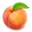 Peach With Leaf Full Depth Of Field Stock Photo - Download Image Now - Peach,  Peach Color, Cut Out - iStock